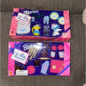 Vintage 1995 Brand New in box Barbie Pretty Treasures baking and picnic sets